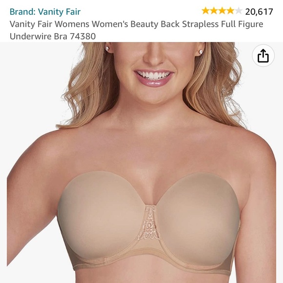 Vanity Fair strapless bra (nude) - Picture 7 of 7
